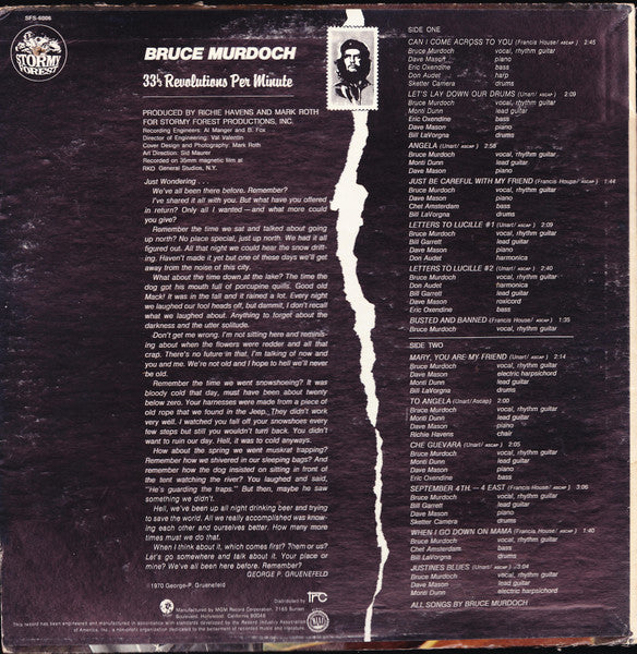 Bruce Murdoch : 33 1/3 Revolutions Per Minute (LP)