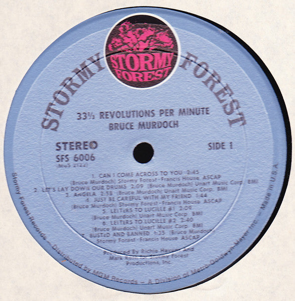 Bruce Murdoch : 33 1/3 Revolutions Per Minute (LP)