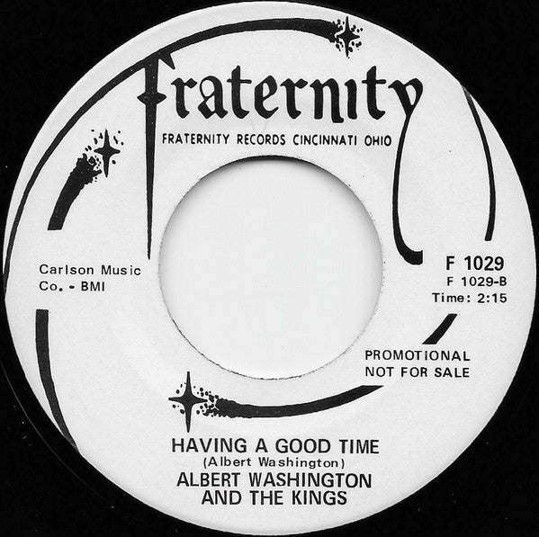 Albert Washington And The Kings : He's Got The Whole World (In His Hands) (7", Promo)