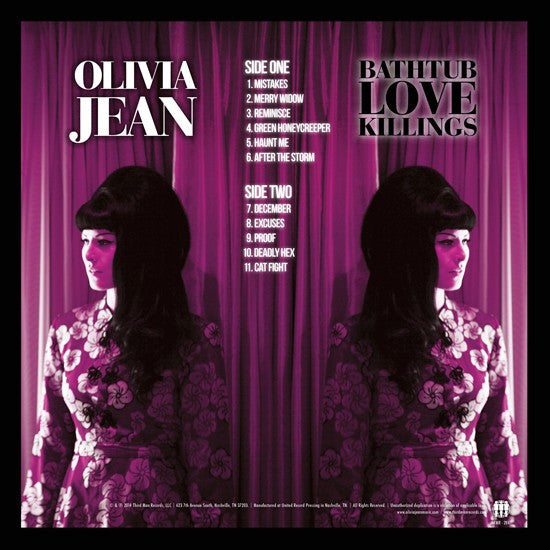 Olivia Jean : Bathtub Love Killings (LP, Album)