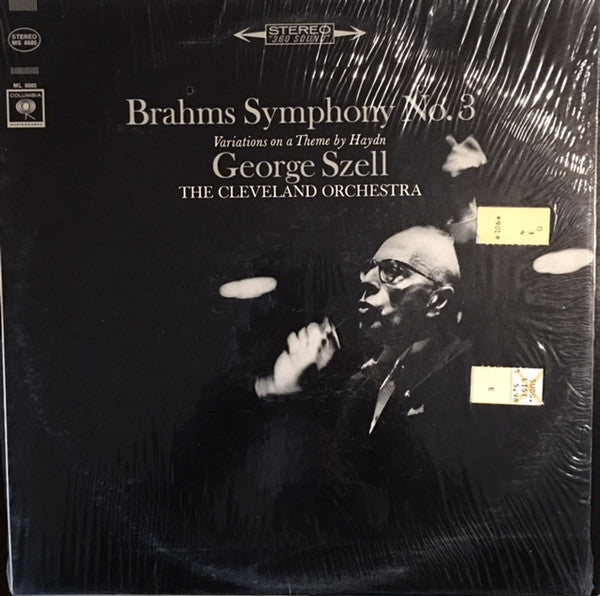 Brahms* - George Szell, The Cleveland Orchestra : Symphony No. 3 / Variations On A Theme By Haydn (LP)