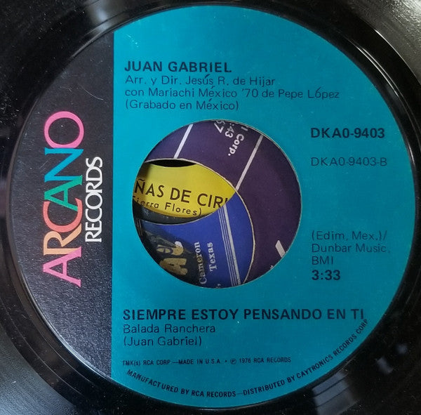 Juan Gabriel : Te Voy A Olvidar (7")