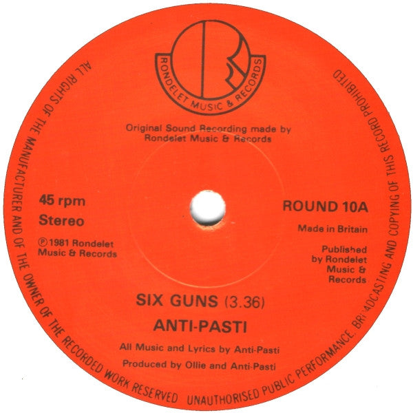 Anti-Pasti : Six Guns (7")