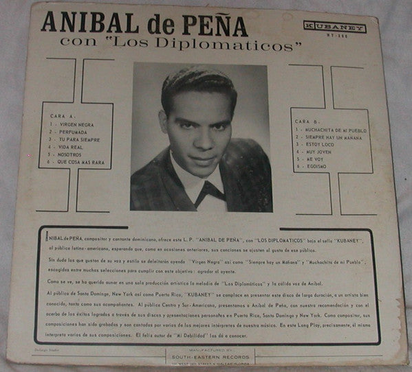 Anibal De Peña Con  Los Diplomaticos (2) : Virgen Negra (LP, Album)