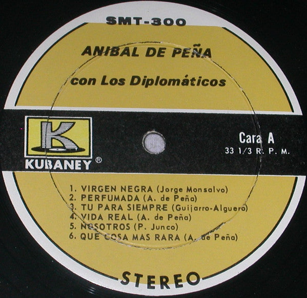 Anibal De Peña Con  Los Diplomaticos (2) : Virgen Negra (LP, Album)