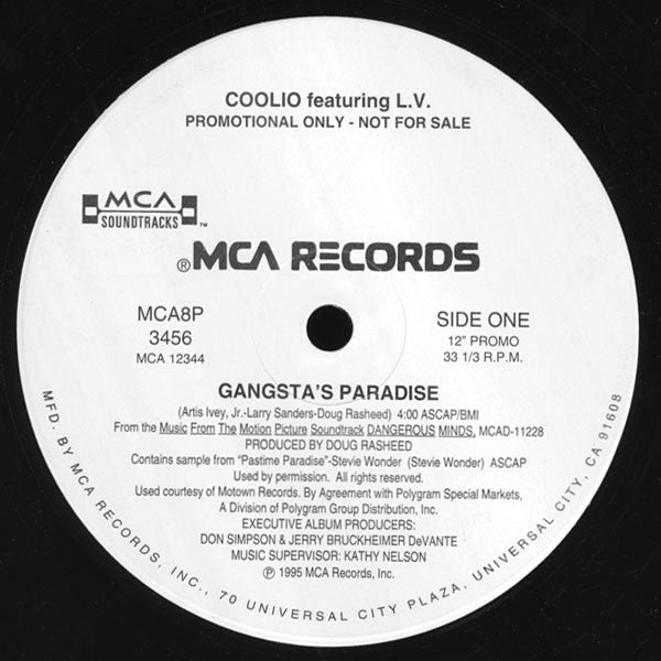 Coolio Featuring L.V.* : Gangsta's Paradise (12", Promo)