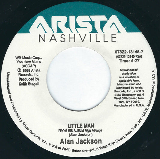 Alan Jackson (2) : Little Man (7", Single)