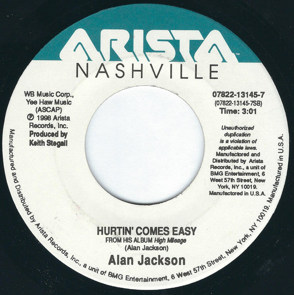 Alan Jackson (2) : Little Man (7", Single)