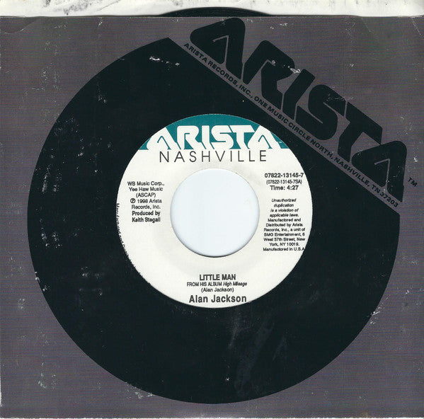 Alan Jackson (2) : Little Man (7", Single)