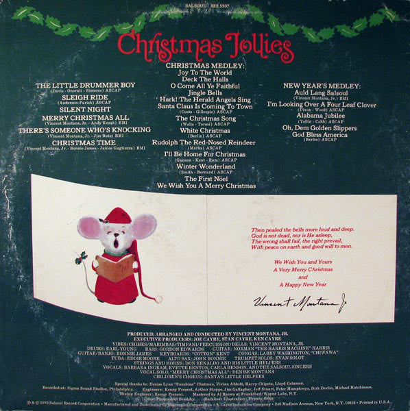 The Salsoul Orchestra : Christmas Jollies (LP, Album, Ter)