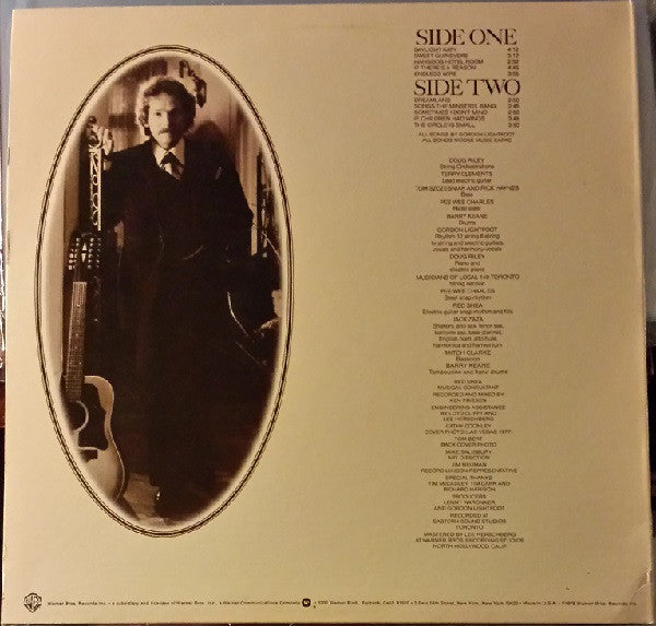 Gordon Lightfoot : Endless Wire (LP, Album, San)