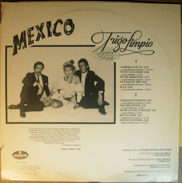 Trigo Limpio : Mexico (LP, Album)