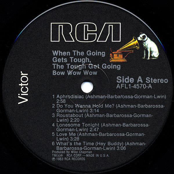 Bow Wow Wow : When The Going Gets Tough, The Tough Get Going (LP, Album)