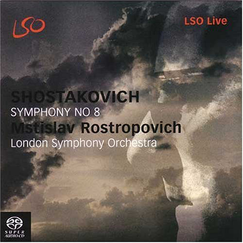 Shostakovich* - L.S.O.*, Mstislav Rostropovich : Symphony No. 8 (SACD, Hybrid, Multichannel, Album)