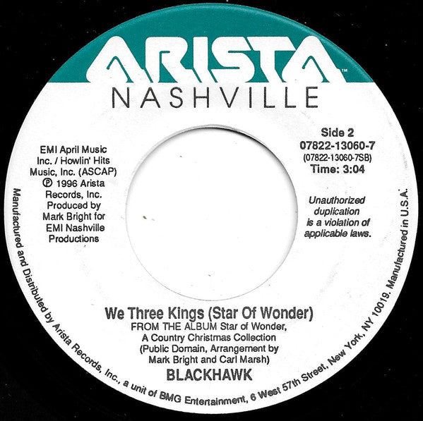 Alan Jackson (2) / Blackhawk : Rudolph The Red-Nosed Reindeer / We Three Kings (7", Single)