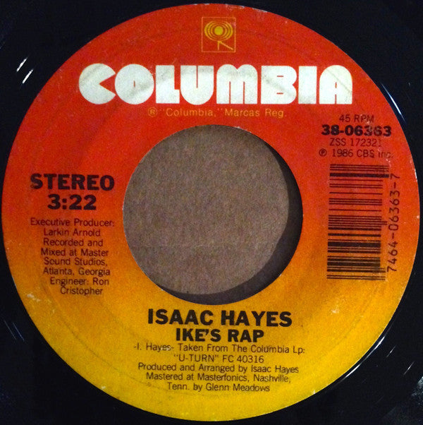 Isaac Hayes : Ike's Rap b/w Hey Girl (7", Single, Styrene)