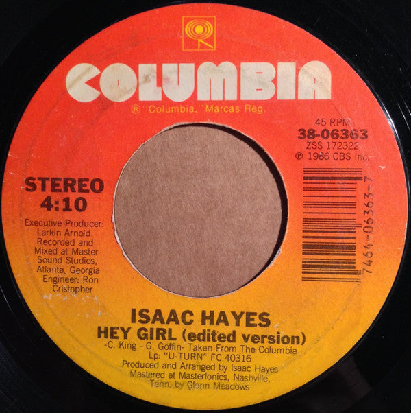 Isaac Hayes : Ike's Rap b/w Hey Girl (7", Single, Styrene)