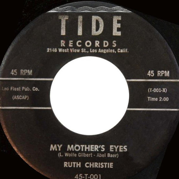 Ruth Christie : Let Me Love You / My Mother's Eyes (7", Single)