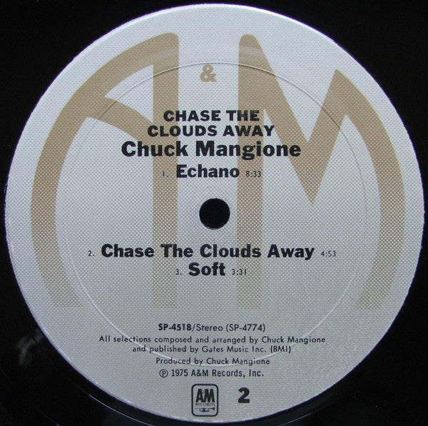 Chuck Mangione : Chase The Clouds Away (LP, Album, Pit)