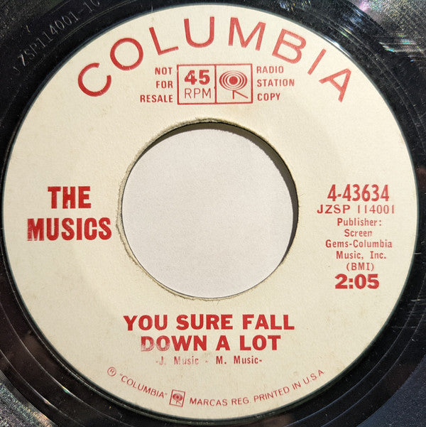 The Musics : It's The Little Things / You Sure Fall Down A Lot (7", Promo)