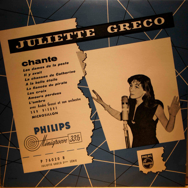 Juliette Gréco : Chante  (10", Mono)
