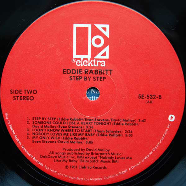 Eddie Rabbitt : Step By Step (LP, Album, AR )
