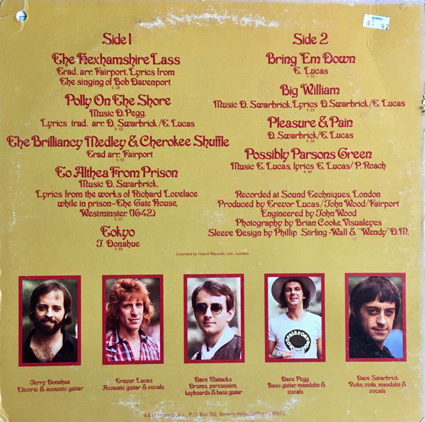 Fairport Convention : Nine (LP, Album, Promo, Mon)