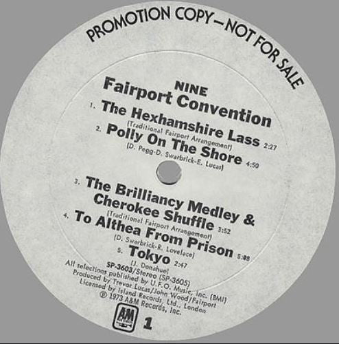 Fairport Convention : Nine (LP, Album, Promo, Mon)