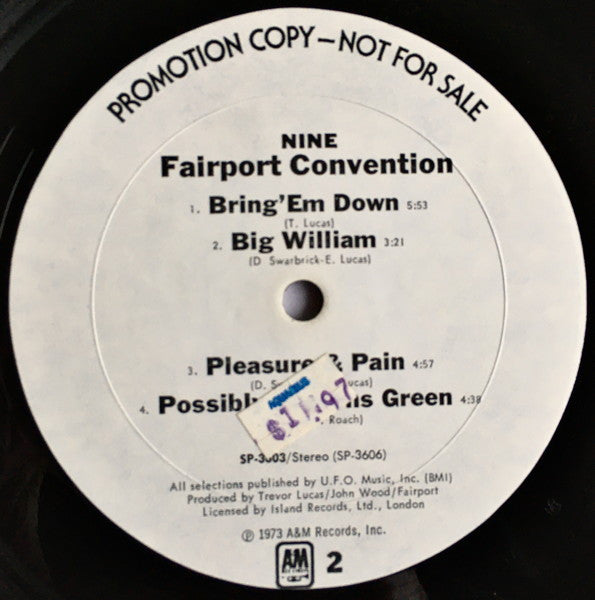 Fairport Convention : Nine (LP, Album, Promo, Mon)