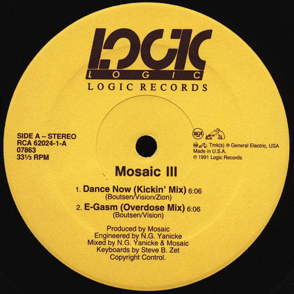 Mosaic Feat. Zyon : Dance Now (12", EMW)