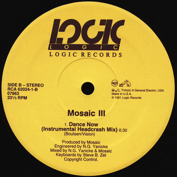 Mosaic Feat. Zyon : Dance Now (12", EMW)