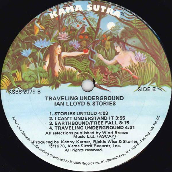 Ian Lloyd & Stories : Traveling Underground (LP, Album, Son)