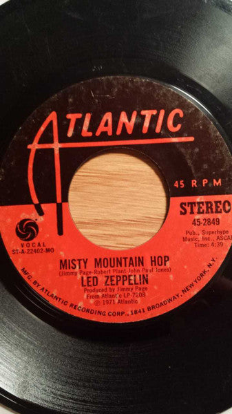 Led Zeppelin : Black Dog (7", Single, MO )