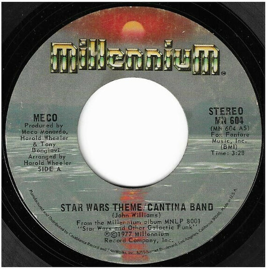 Meco Monardo : Star Wars Theme/Cantina Band (7", Single, Styrene, Ter)