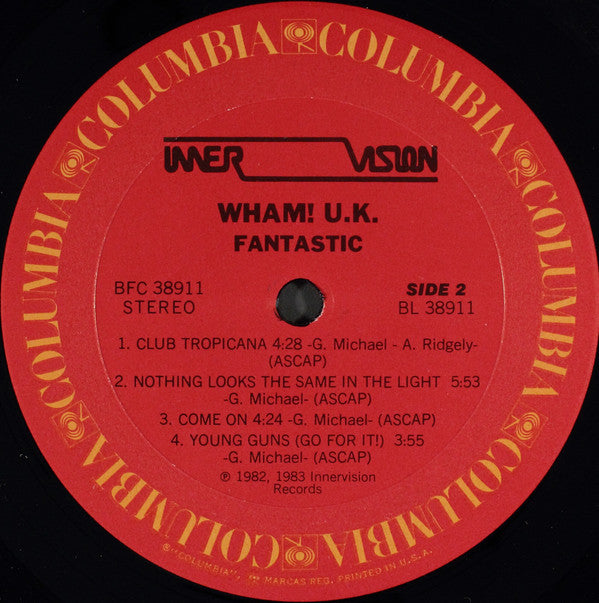 Wham! : Fantastic (LP, Album, Pit)