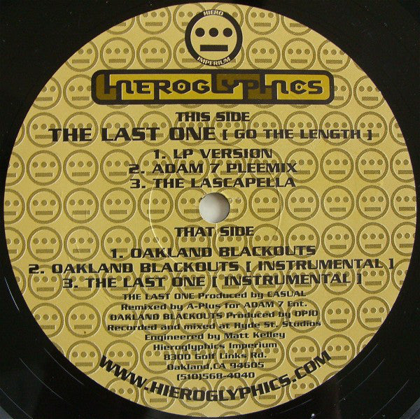 Hieroglyphics : The Last One [Go The Length] (12")