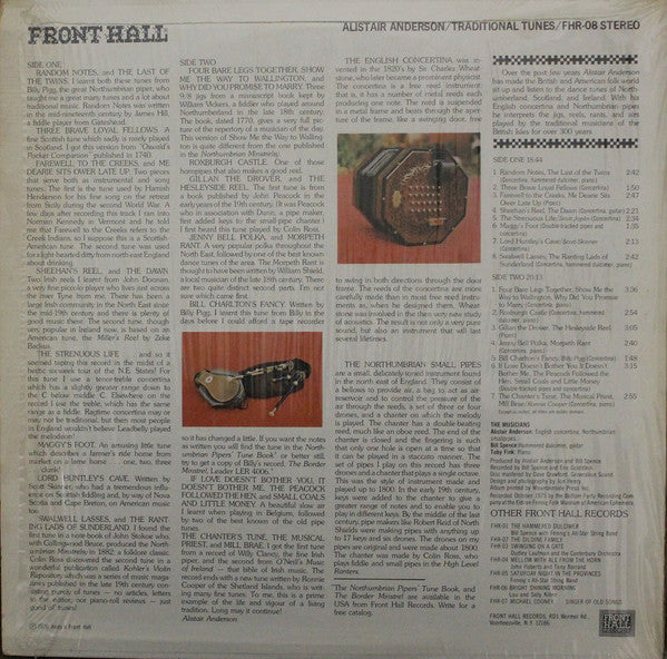 Alistair Anderson : Traditional Tunes (LP, Album)