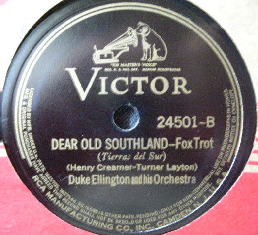 Duke Ellington And His Orchestra : Daybreak Express / Dear Old Southland (Shellac, 10", RP, Ind)