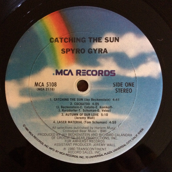 Spyro Gyra : Catching The Sun (LP, Album, Club, Gat)