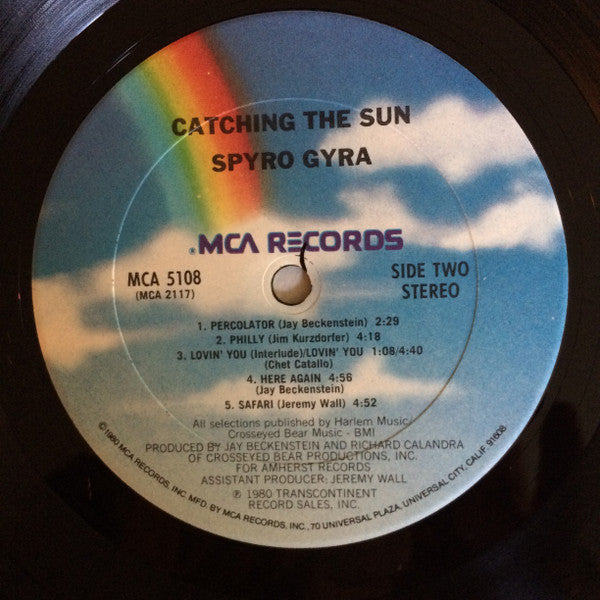 Spyro Gyra : Catching The Sun (LP, Album, Club, Gat)