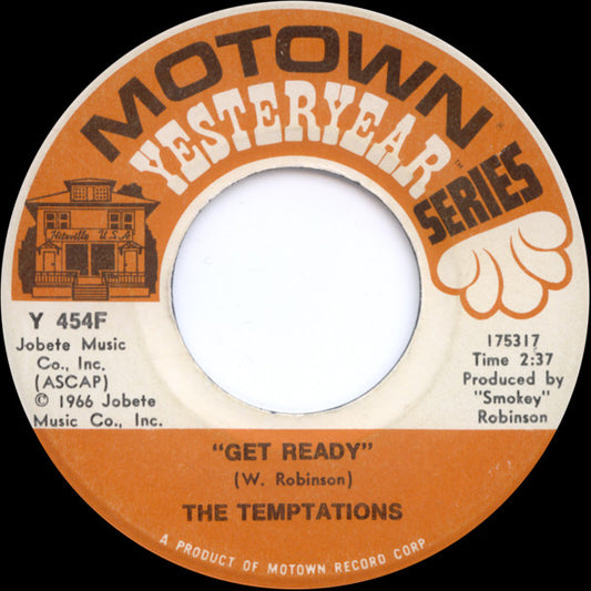 The Temptations : Get Ready / Ain't Too Proud To Beg (7", Single, RE)