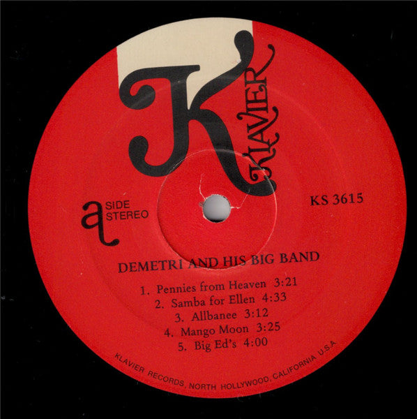 Demetri Pagalidis & His Big Band Silverware : Another Place Setting (LP)
