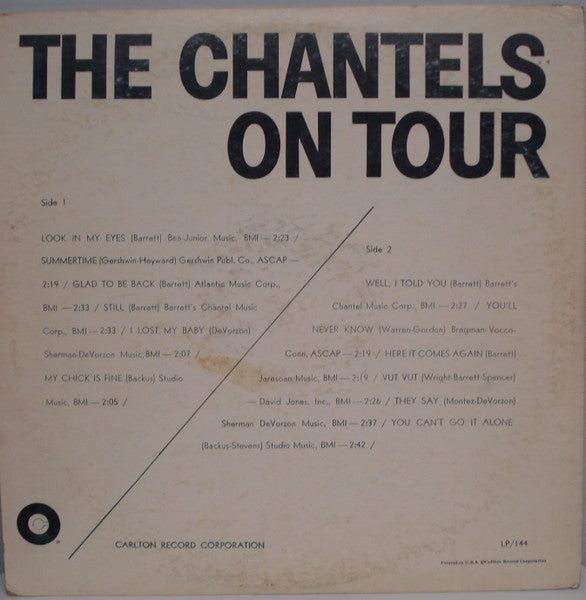 The Chantels : On Tour (LP, Album, Mono)