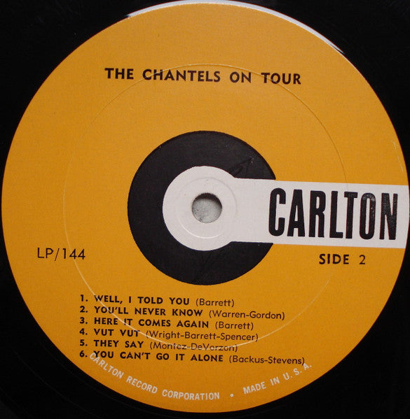 The Chantels : On Tour (LP, Album, Mono)