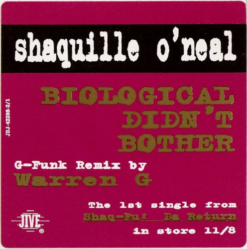 Shaquille O'Neal : Biological Didn't Bother (12", Promo)
