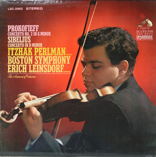Prokofieff* / Sibelius*, Itzhak Perlman, Boston Symphony Orchestra, Erich Leinsdorf : Concerto No. 2 In G Minor / Concerto In D Minor (LP)