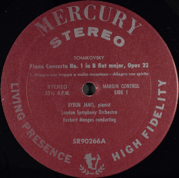 Tchaikovsky* - Byron Janis, London Symphony*, Herbert Menges : Piano Concerto No. 1 (LP, Album)