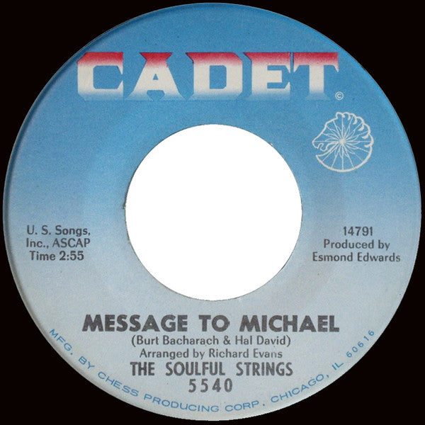 The Soulful Strings : The Sidewinder / Message To Michael (7", Single)