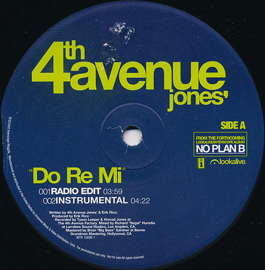 4th Avenue Jones : Do Re Mi (12", Promo)