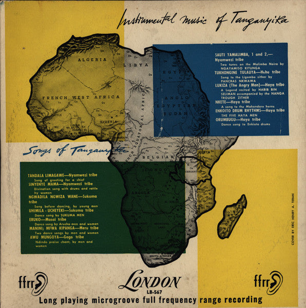 Various : Instrumental Music Of Tanganyika (10")